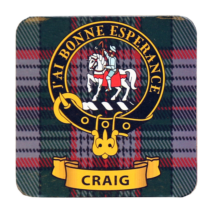 Clan Crest Drink Coaster - Craig