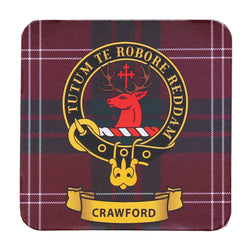 Clan Crest Drink Coaster - Crawford