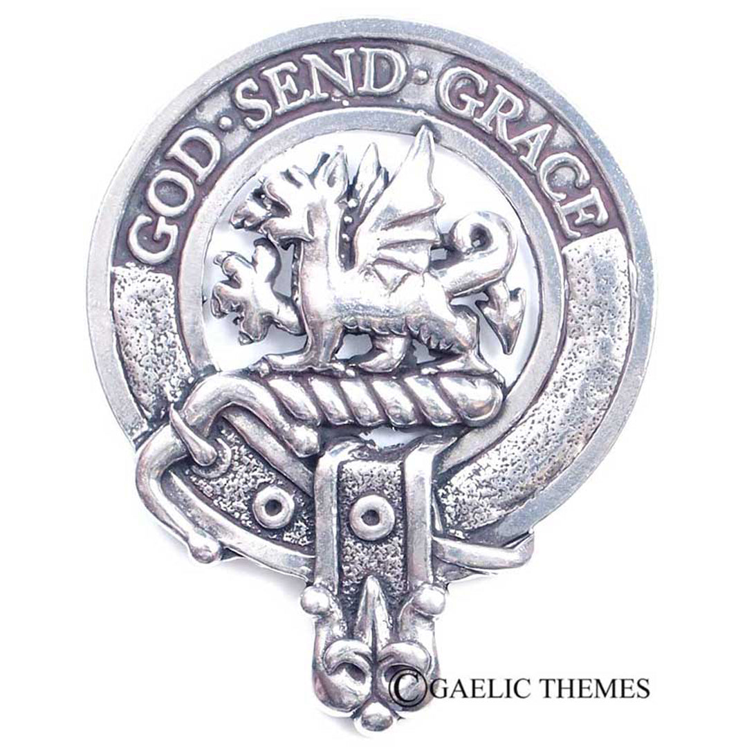 Clan Crest Cap Badge - Crichton