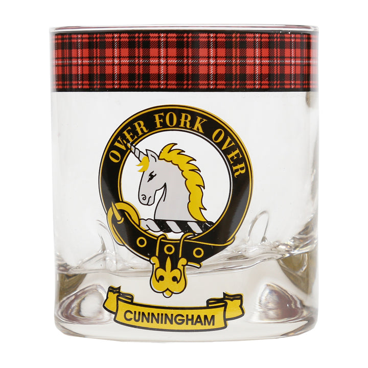 Clan Crest Whisky Glass - Cunningham
