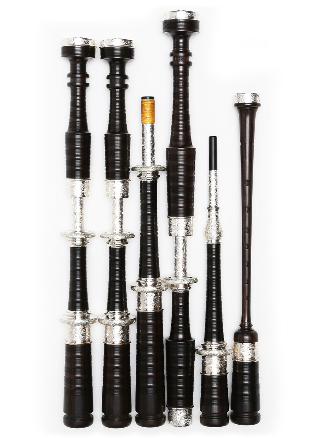 David Naill Bagpipes - #6A (Victorian Engraving) Sticks