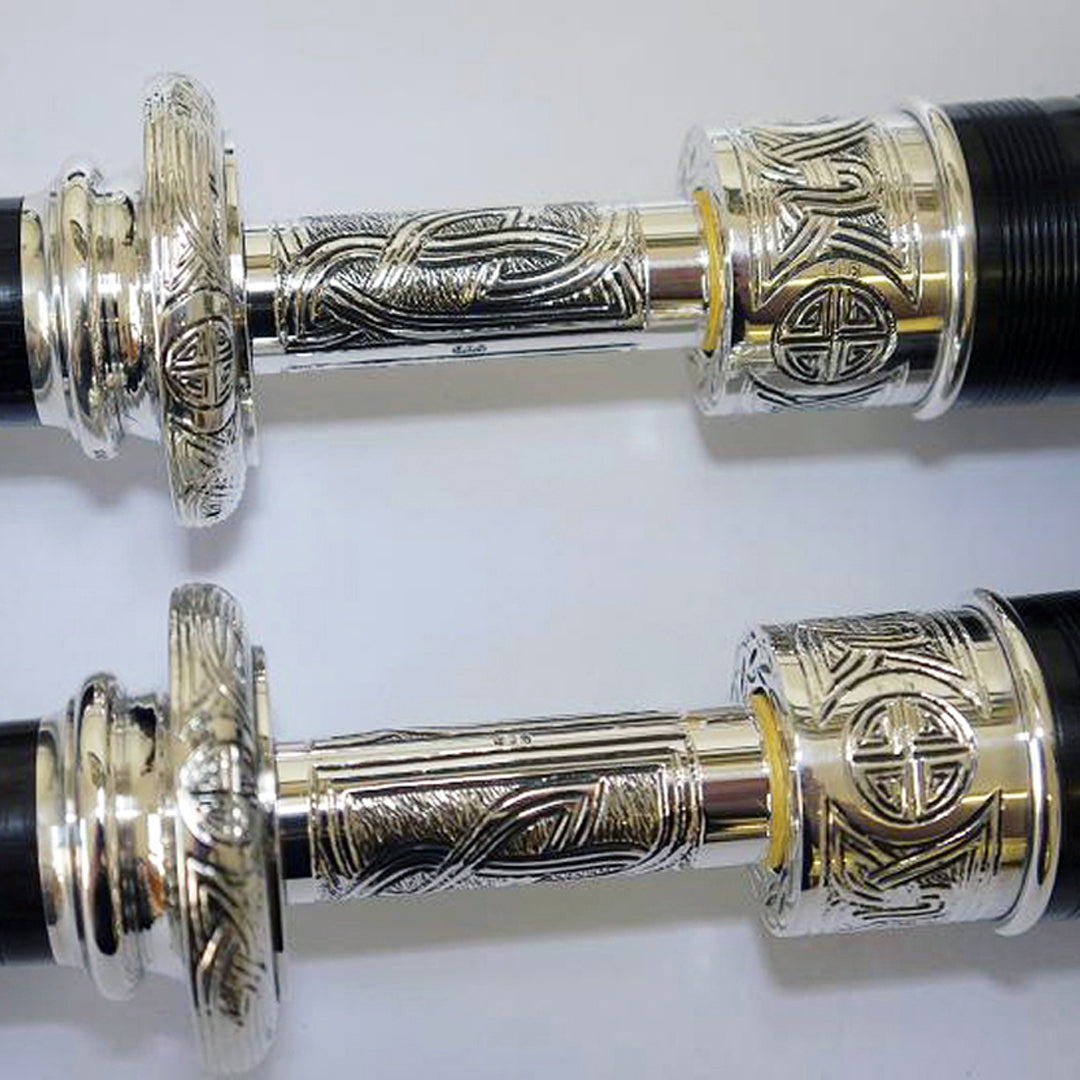David Naill Bagpipes - #6 (Engraved Silver) Slides