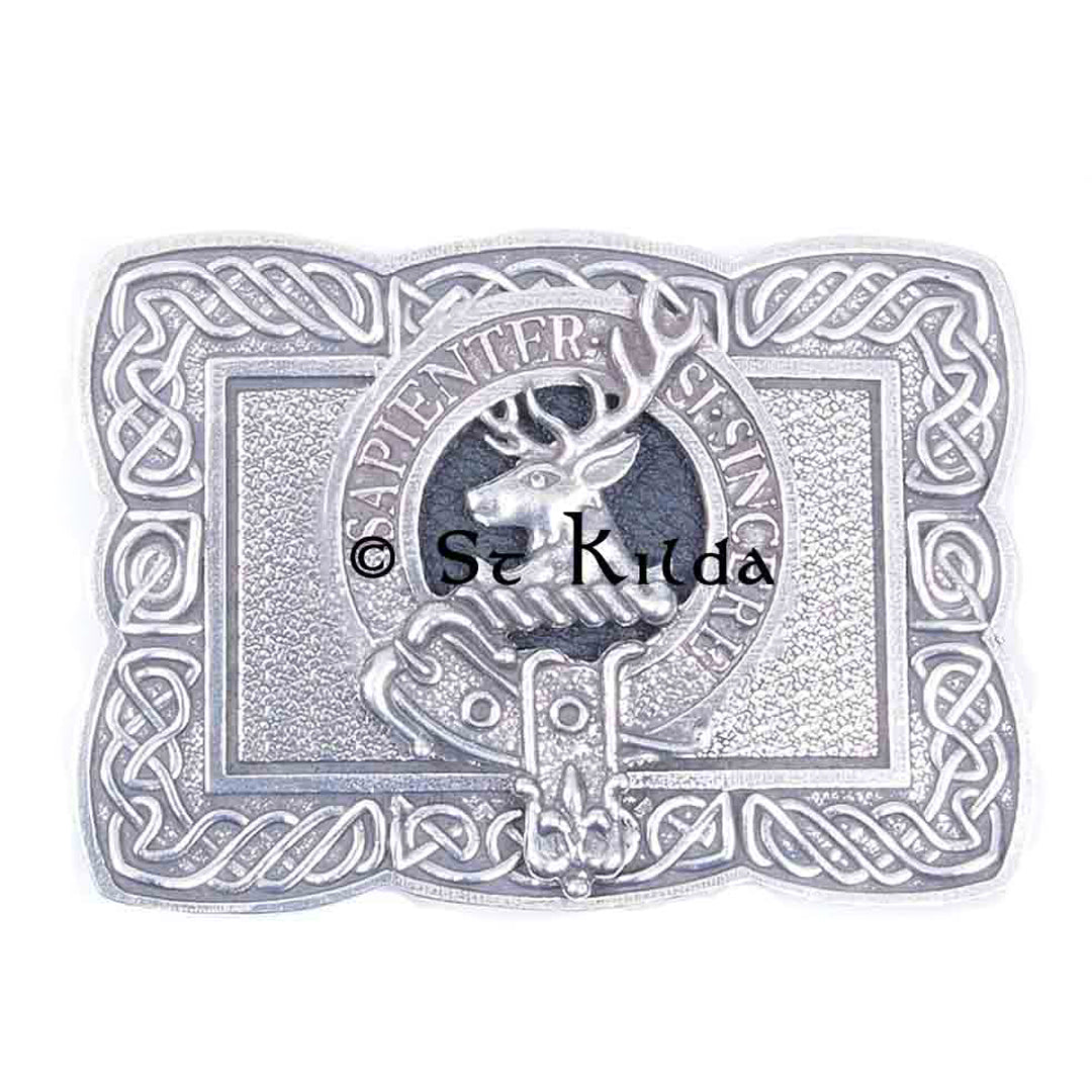 Clan Crest Belt Buckle - Davidson