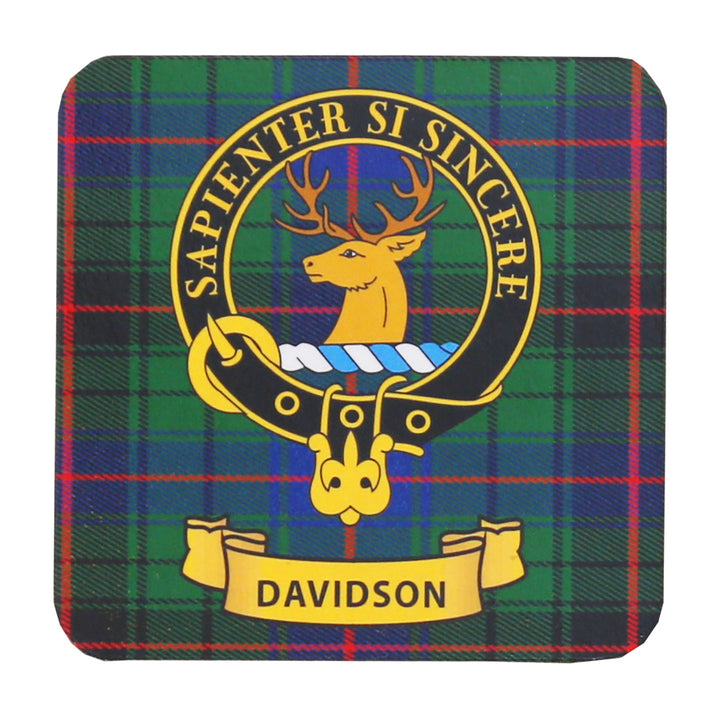 Clan Crest Drink Coaster - Davidson