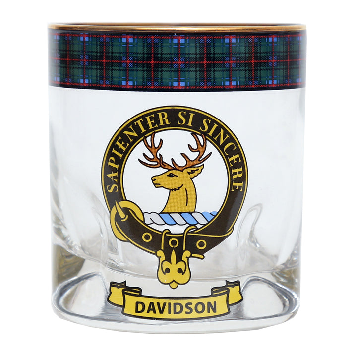 Clan Crest Whisky Glass - Davidson