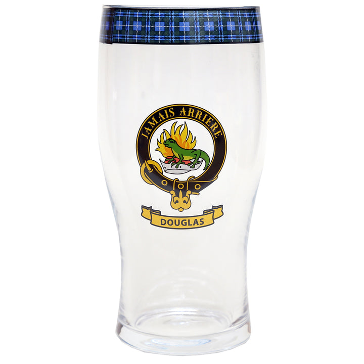 Clan Crest Beer Glass - Douglas