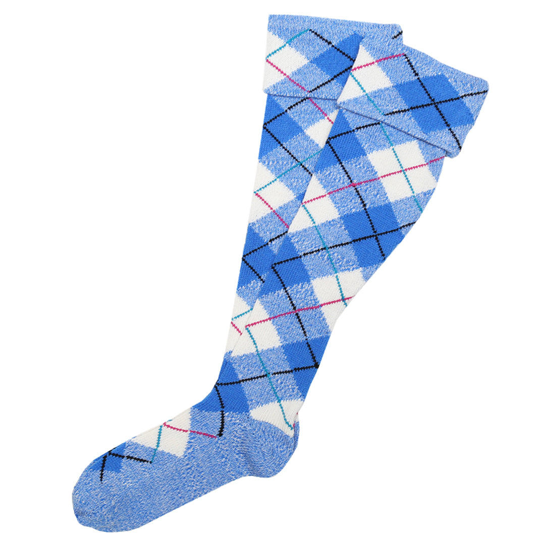 Dress Blue Reverse McKellar Tartan Hose