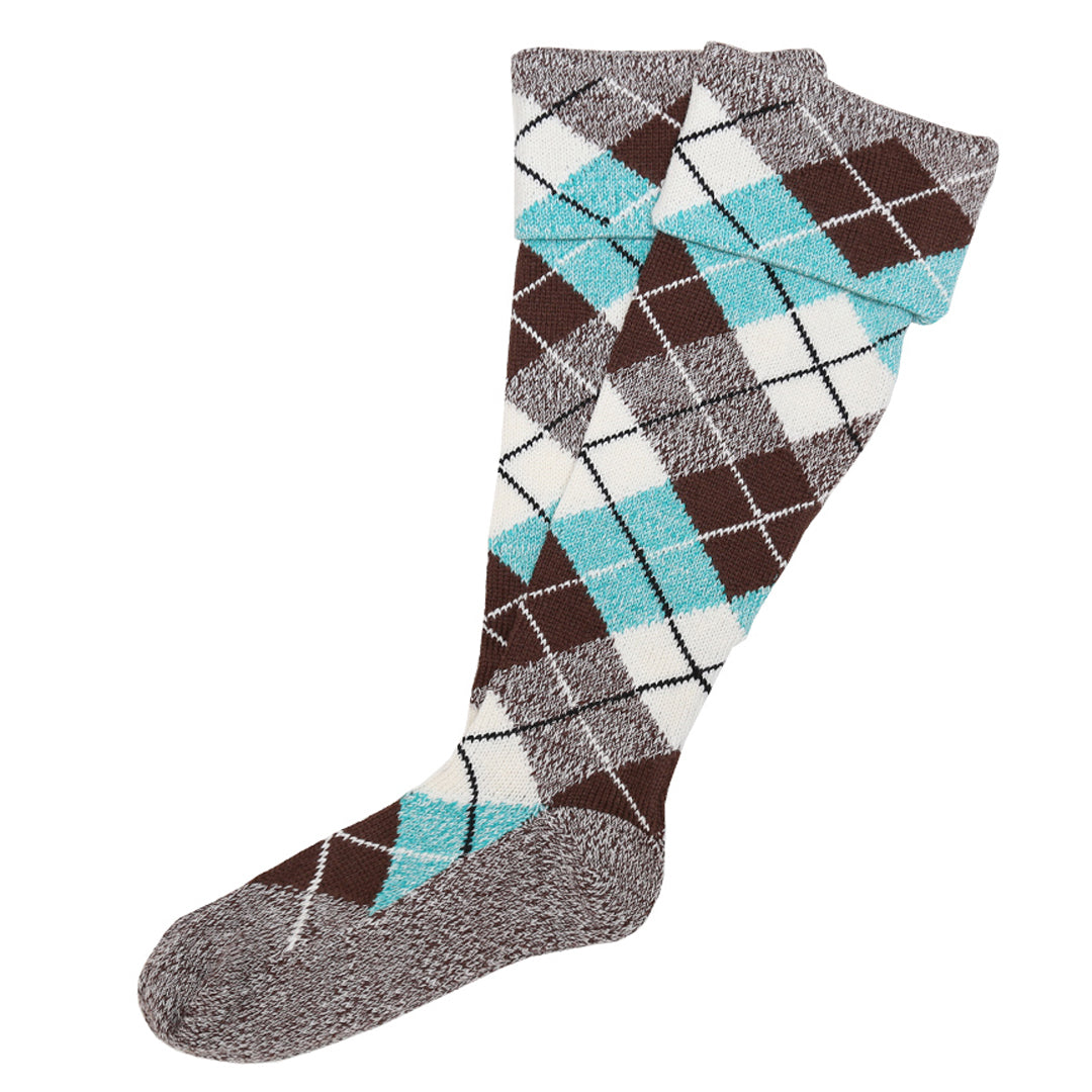 Dress Brown Kerr Tartan Hose (Alternating Marl)