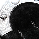 Dress Chrome Black Sporran Angle