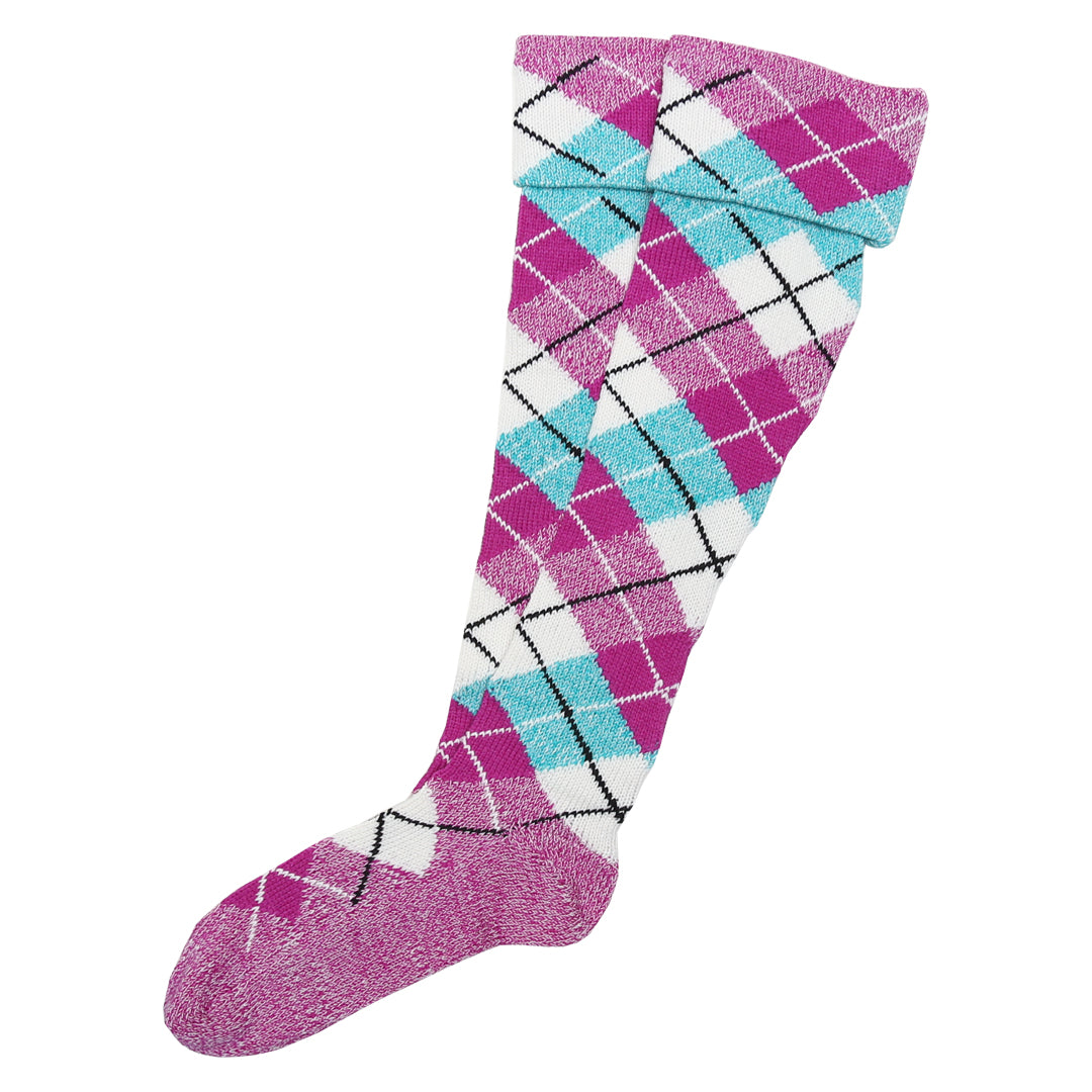 Dress Fuchsia Kerr Tartan Hose (Alternating Marl)