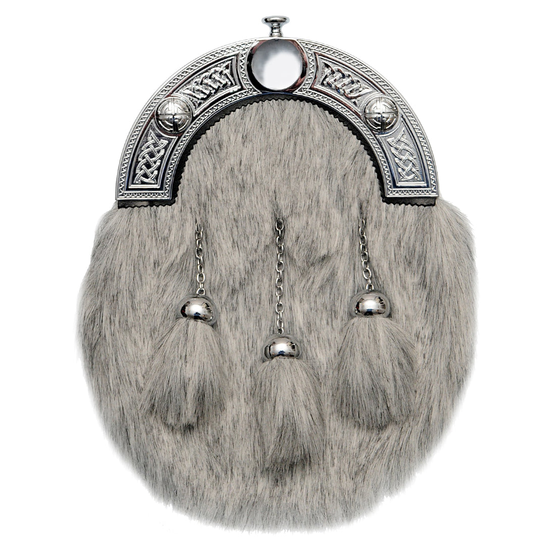 Dress Light Grey Synthetic Sporran