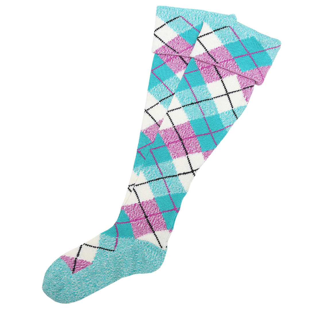 Dress Mint Kerr Tartan Hose (Alternating Marl)