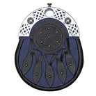 Dress Navy and Black Leather Sporran