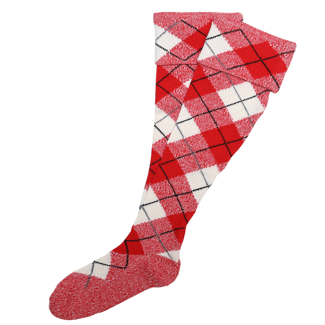 Dress Red Reverse McKellar Tartan Hose