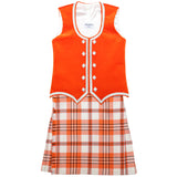 Dress Tangerine Scott Kiltie Outfit