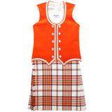 Dress Tangerine Scott Variation Kiltie Outfit