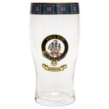 Clan Crest Beer Glass - Duncan