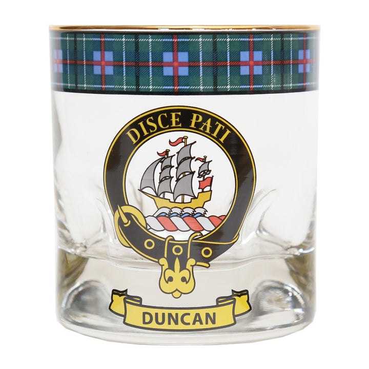 Clan Crest Whisky Glass - Duncan