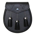 Economy Black Leather Chain Sporran