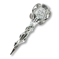 Economy Thistle Kilt Pin (Chrome)