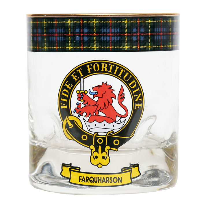 Clan Crest Whisky Glass - Farquharson