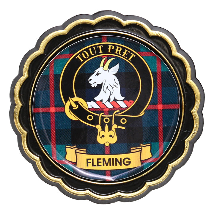 Clan Crest Fridge Magnet - Fleming
