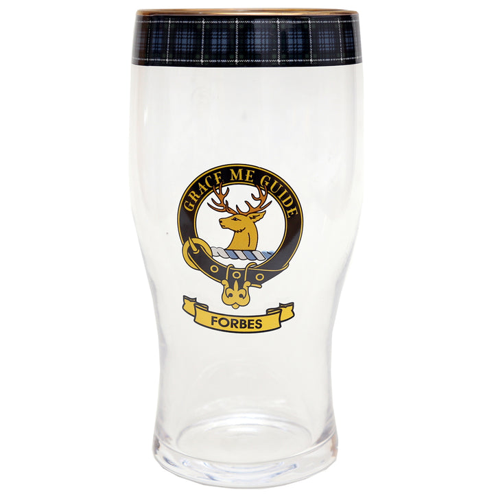 Clan Crest Beer Glass - Forbes