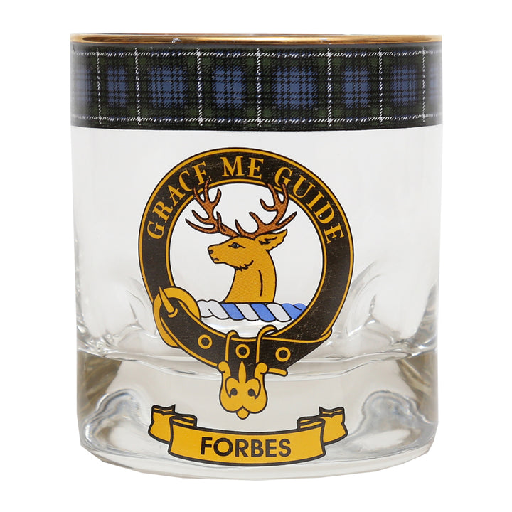 Clan Crest Whisky Glass - Forbes