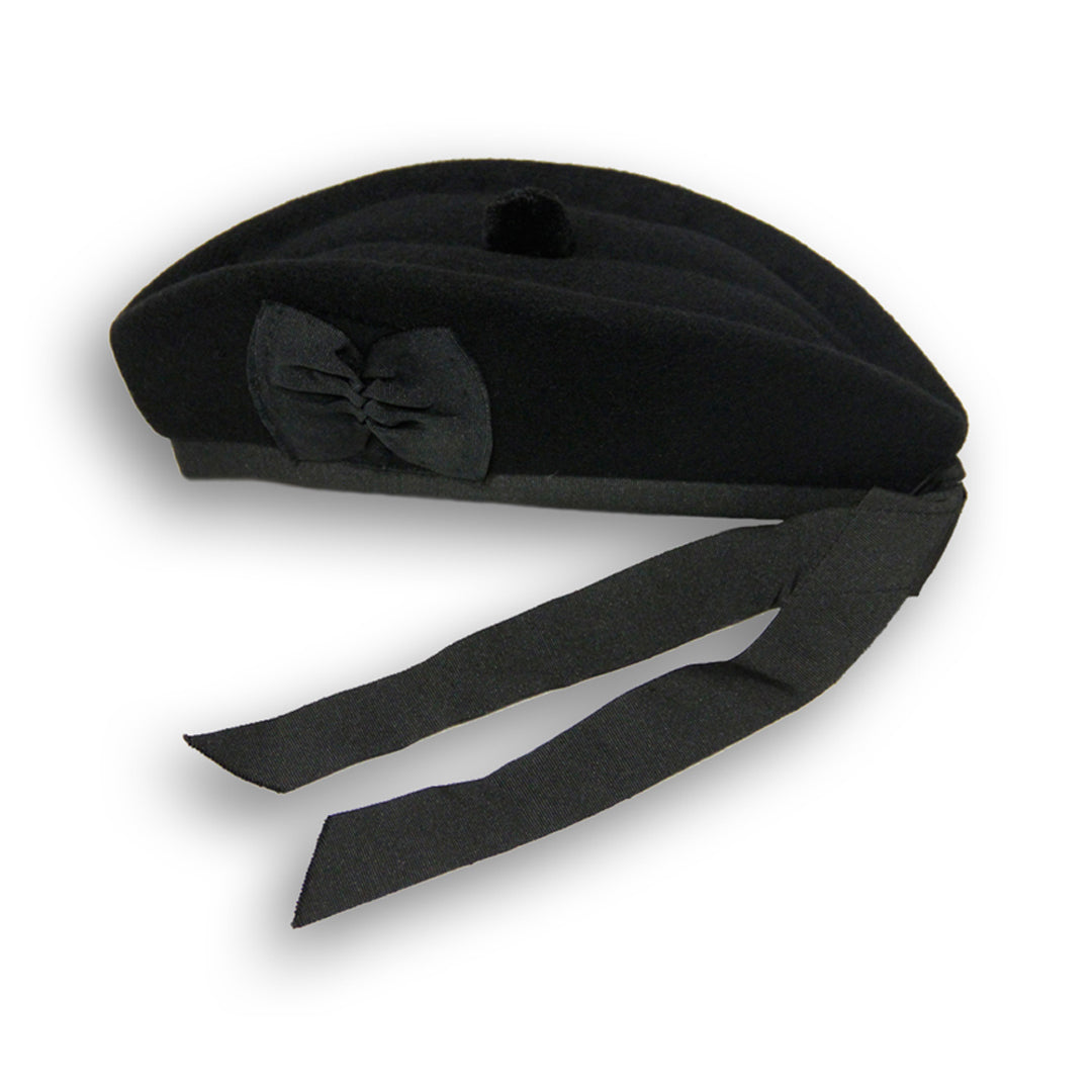 Glengarry Plain Black - Black Tourie