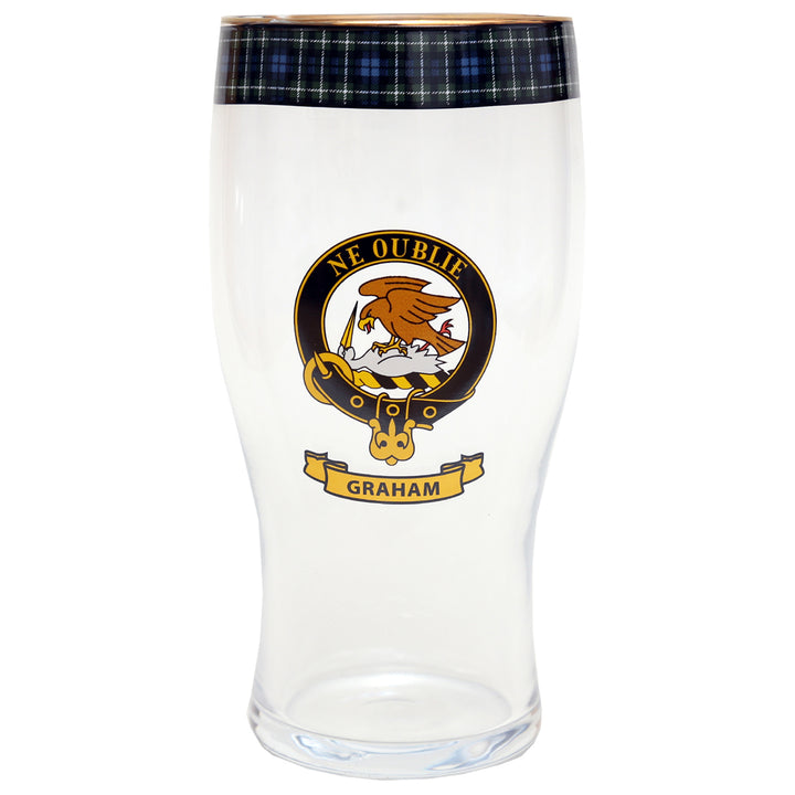 Clan Crest Beer Glass - Graham