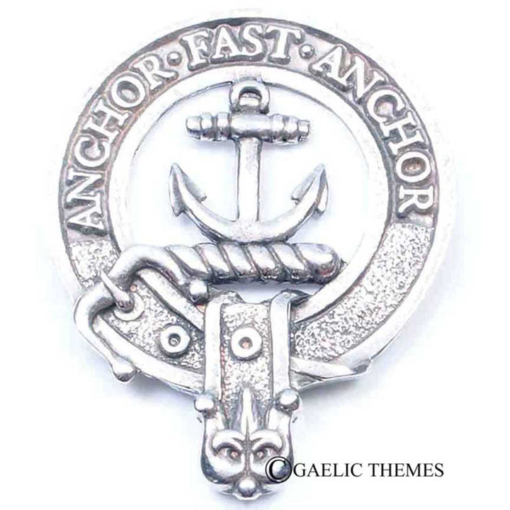 Clan Crest Cap Badge - Gray