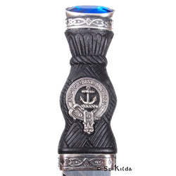 Clan Crest Sgian Dubh - Gray