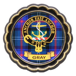 Clan Crest Fridge Magnet - Gray