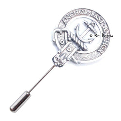 Clan Crest Lapel Pin - Gray