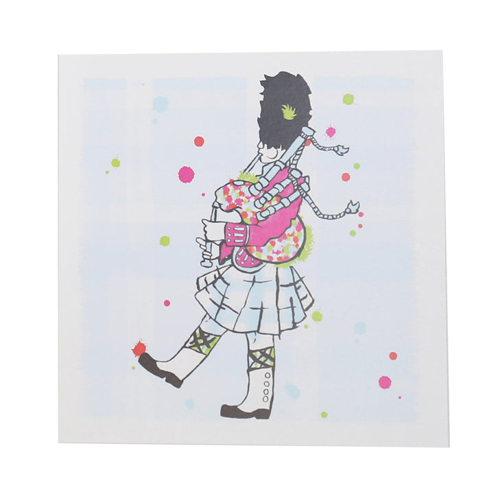 Greeting Card - Pink Piper