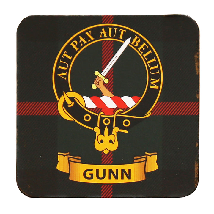 Clan Crest Drink Coaster - Gunn