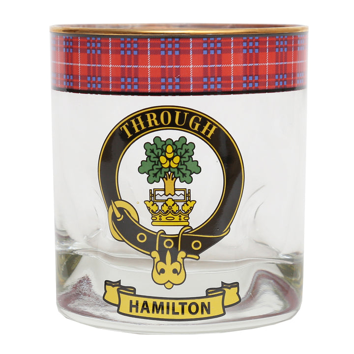Clan Crest Whisky Glass - Hamilton