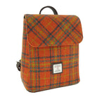 Harris Tweed Mini Backpack Orange Check