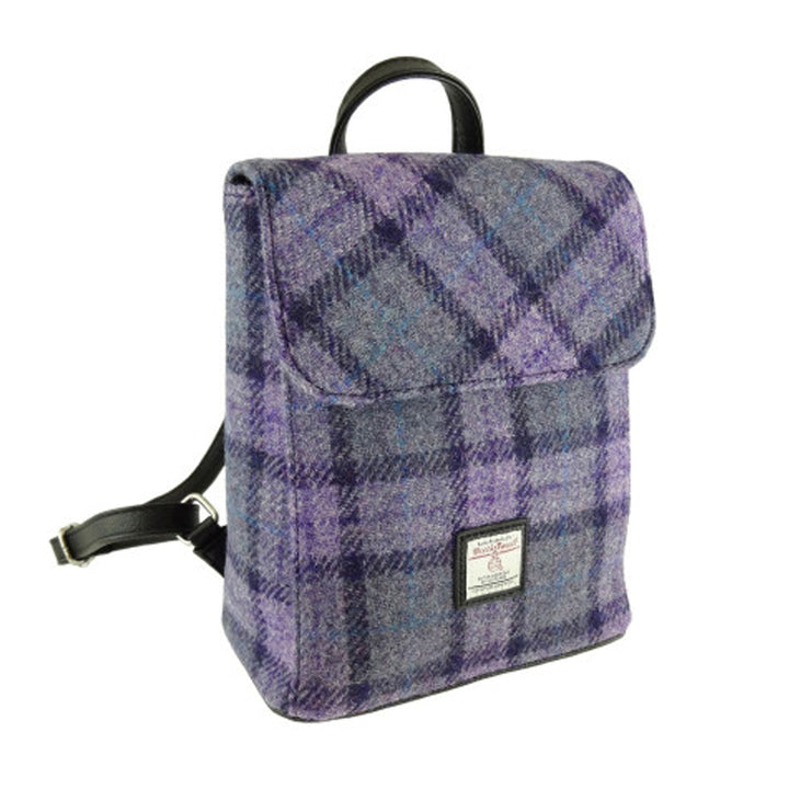 Harris Tweed Mini Backpack Purple 