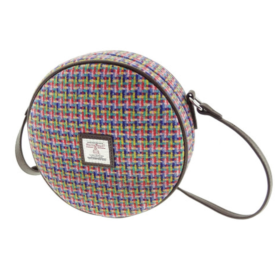 Harris Tweed Round Bag Rainbow