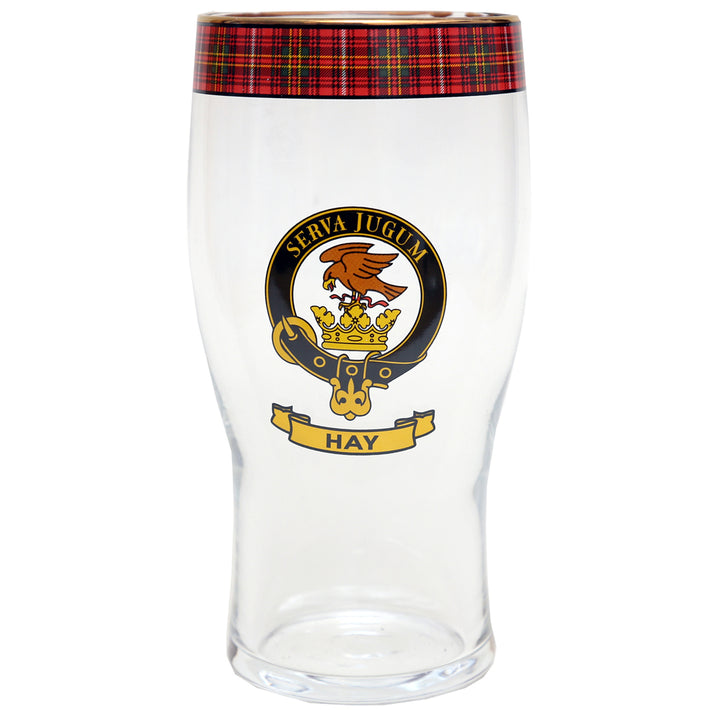 Clan Crest Beer Glass - Hay