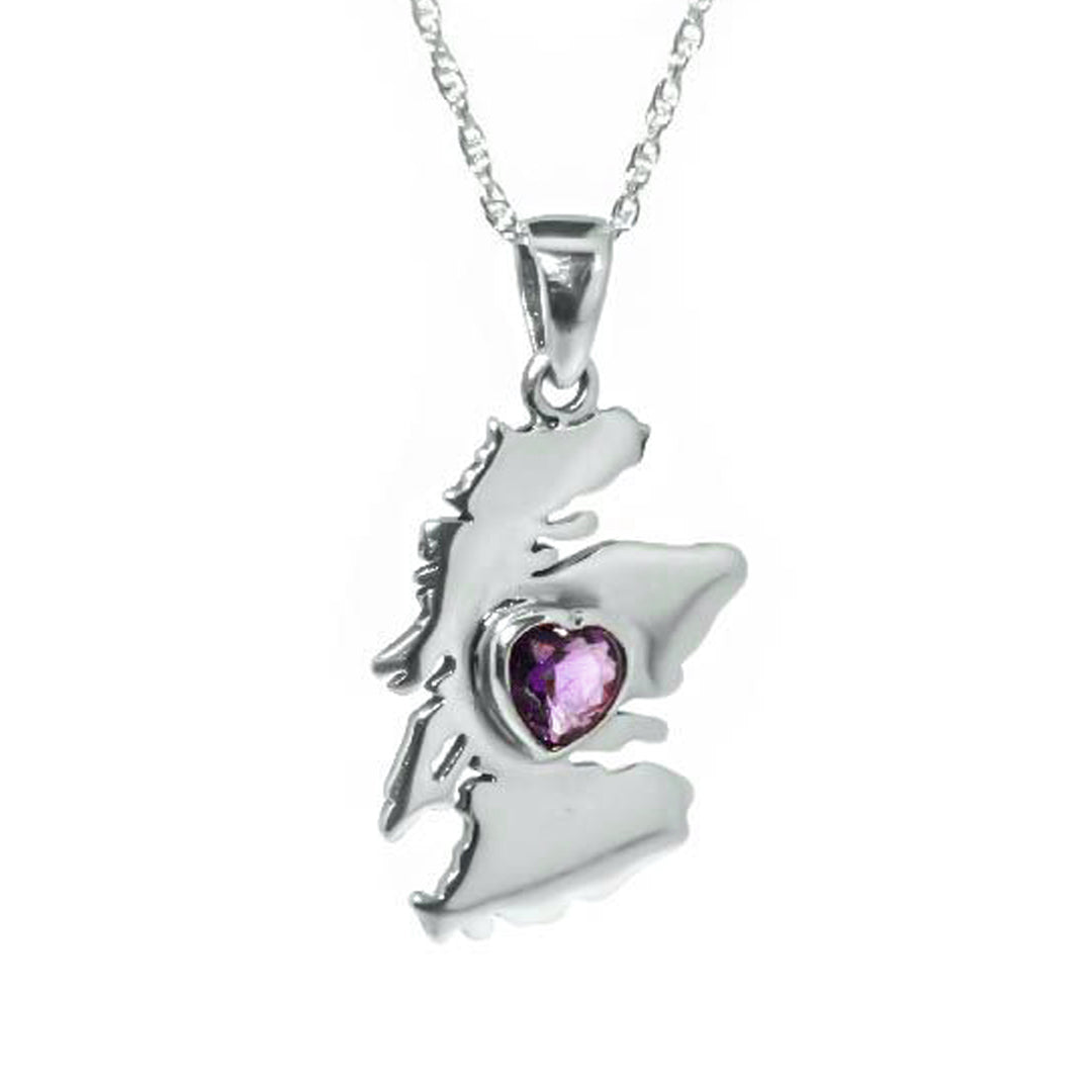 Heart of Scotland Silver Necklace