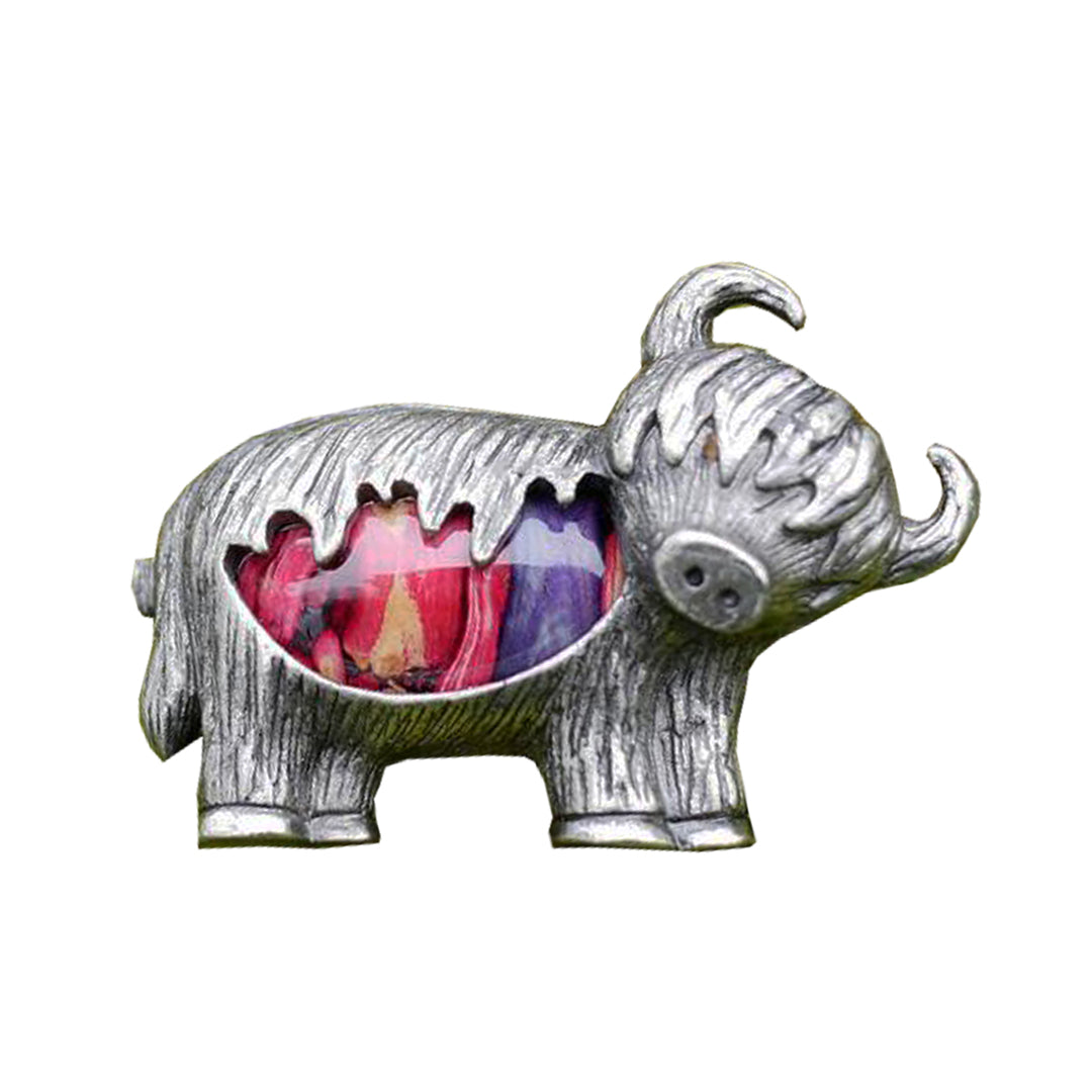 HeatherGems - Highland Cow Brooch