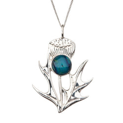 HeatherGems - Silver Thistle Pendant