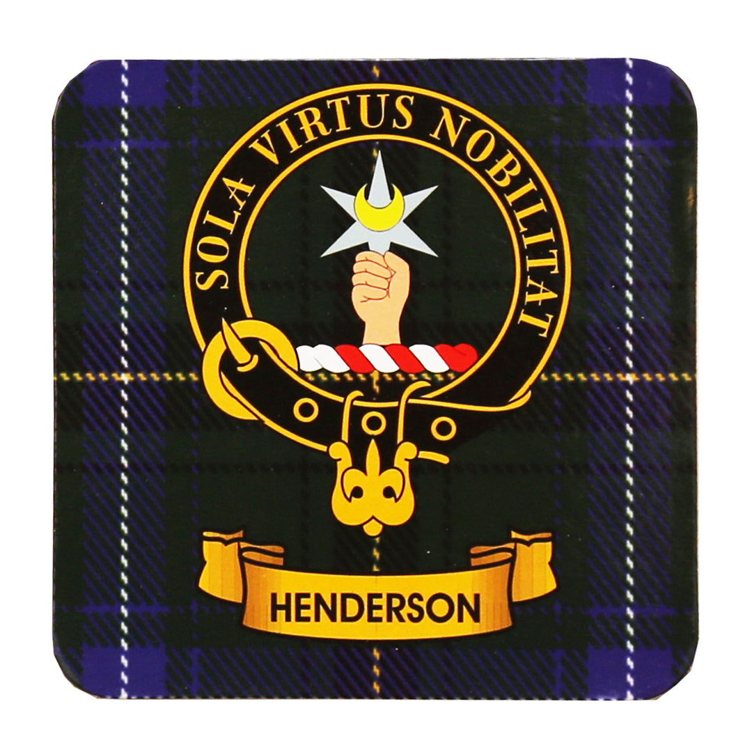 Clan Crest Drink Coaster - Henderson