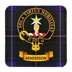 Clan Crest Drink Coaster - Henderson