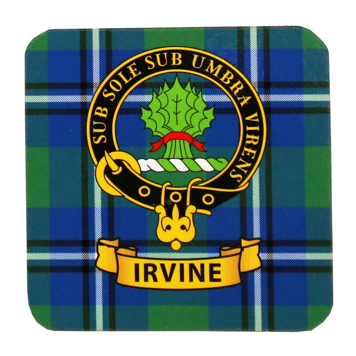 Clan Crest Drink Coaster - Irvine