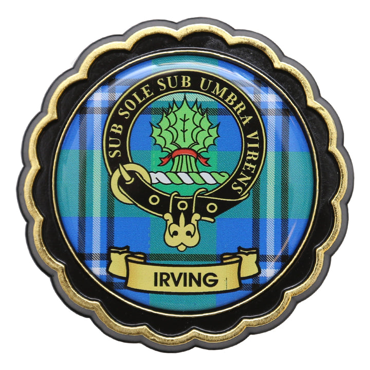 Clan Crest Fridge Magnet - Irving