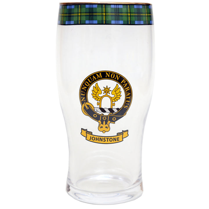 Clan Crest Beer Glass - Johnstone