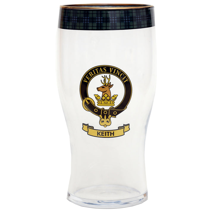 Clan Crest Beer Glass - Keith